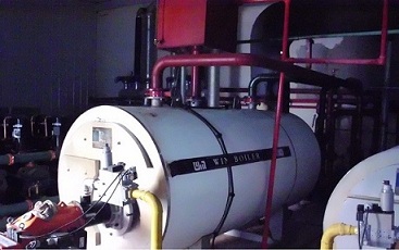 沈阳威宁锅炉有限公司为客户安装天然气热水锅炉
